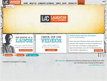 Tablet Screenshot of laughterforachange.org